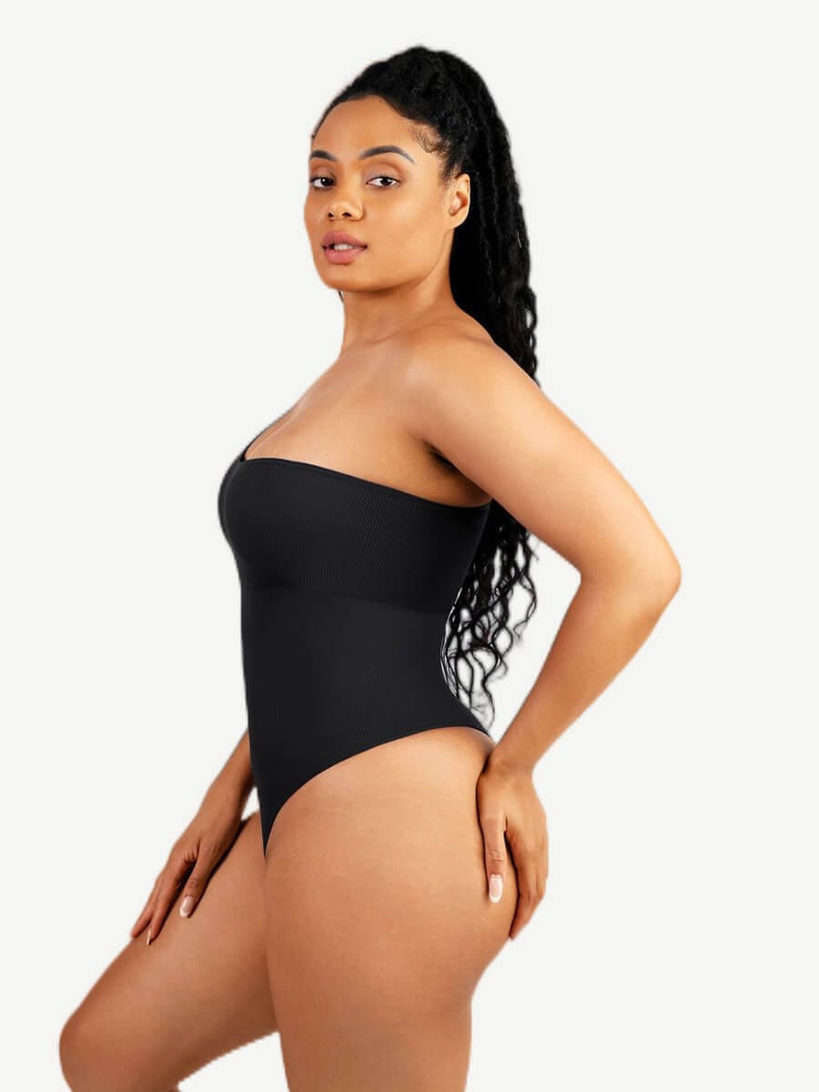 One-Shoulder Waist & Belly Sculpting Bodysuit - Auxieswear