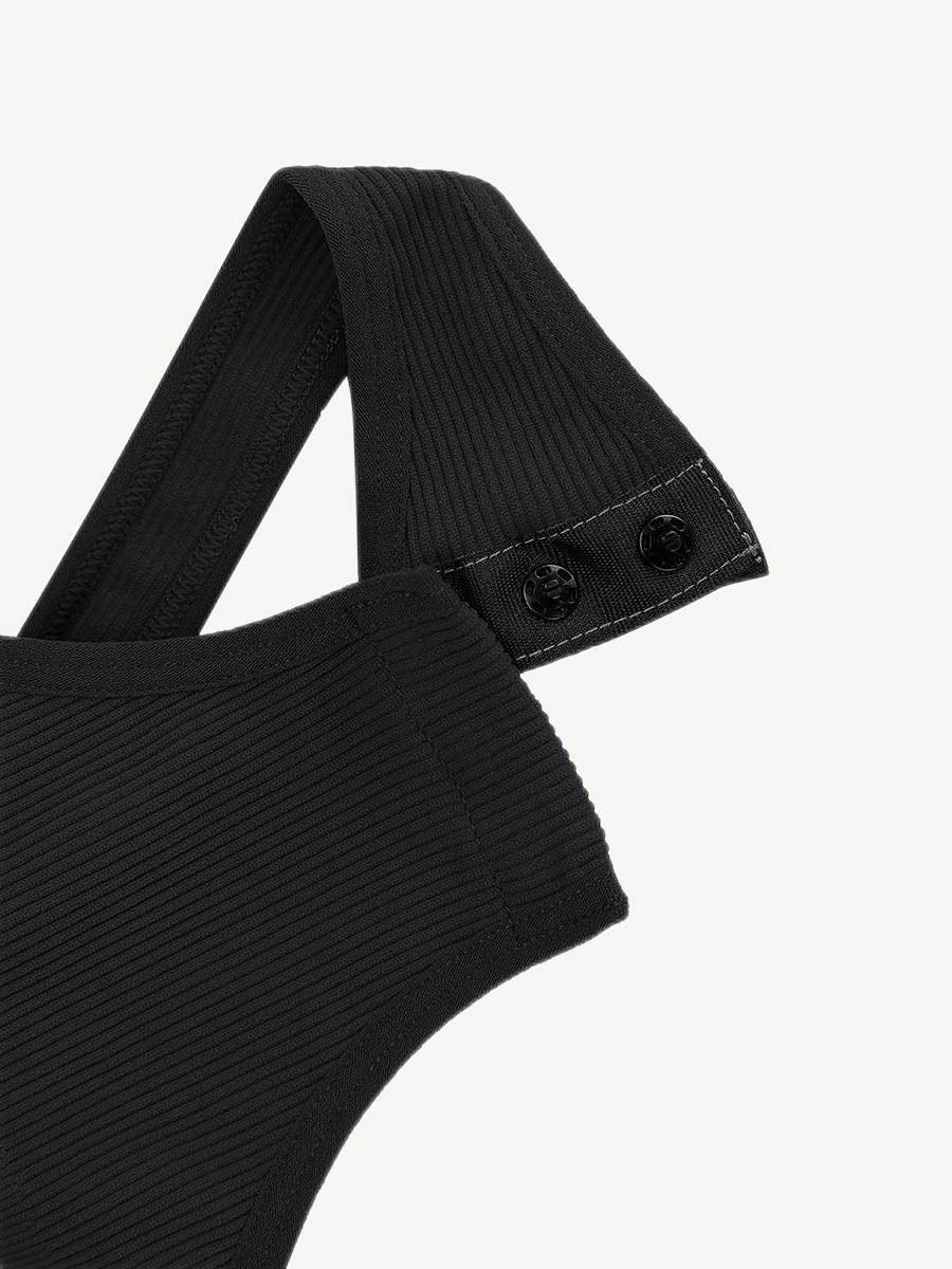One-Shoulder Waist & Belly Sculpting Bodysuit