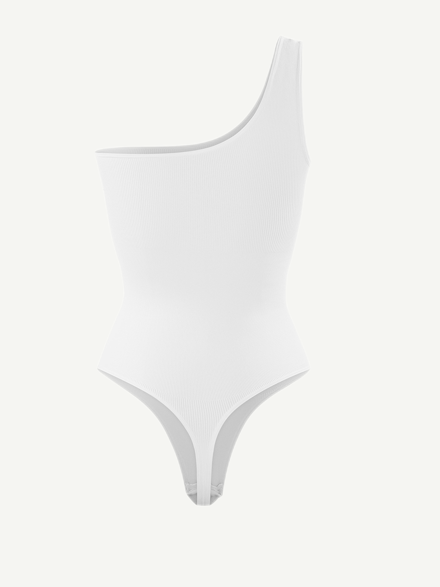 One-Shoulder Waist & Belly Sculpting Bodysuit