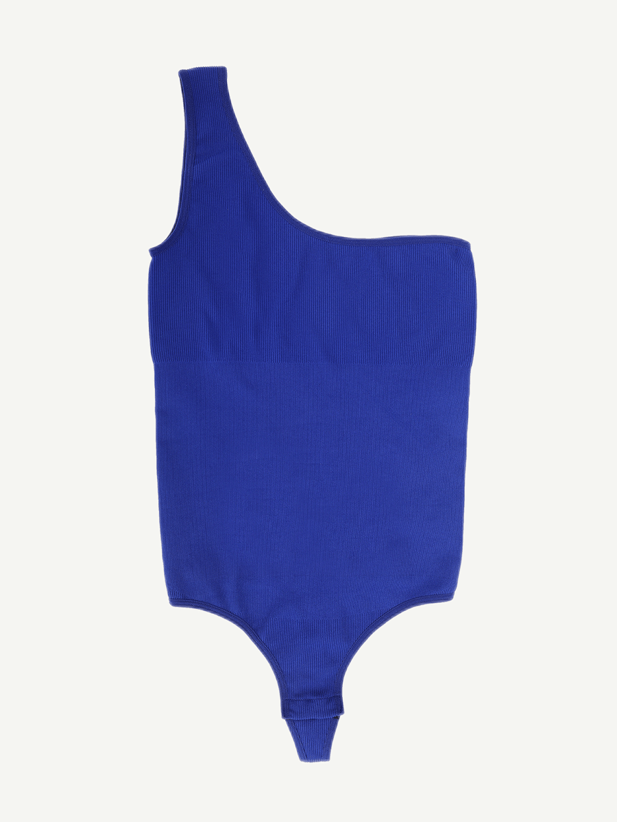 One-Shoulder Waist & Belly Sculpting Bodysuit