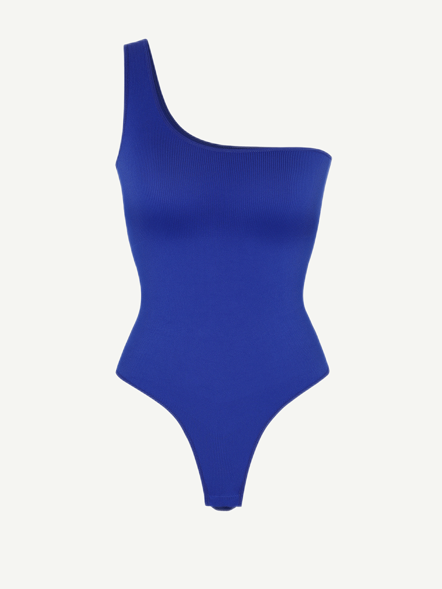 One-Shoulder Waist & Belly Sculpting Bodysuit
