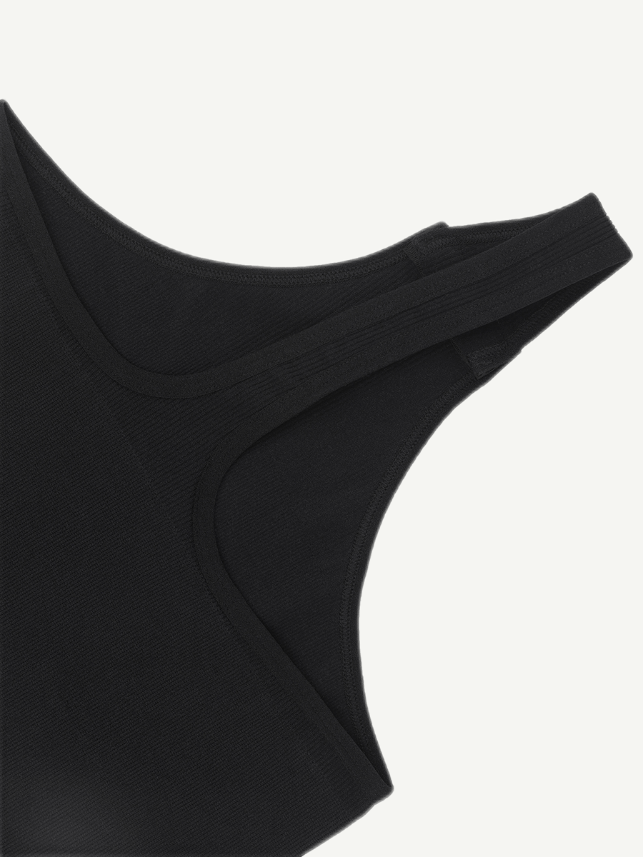 Long Sleeved V-neck Waist & Tummy Sculpt Bodysuit