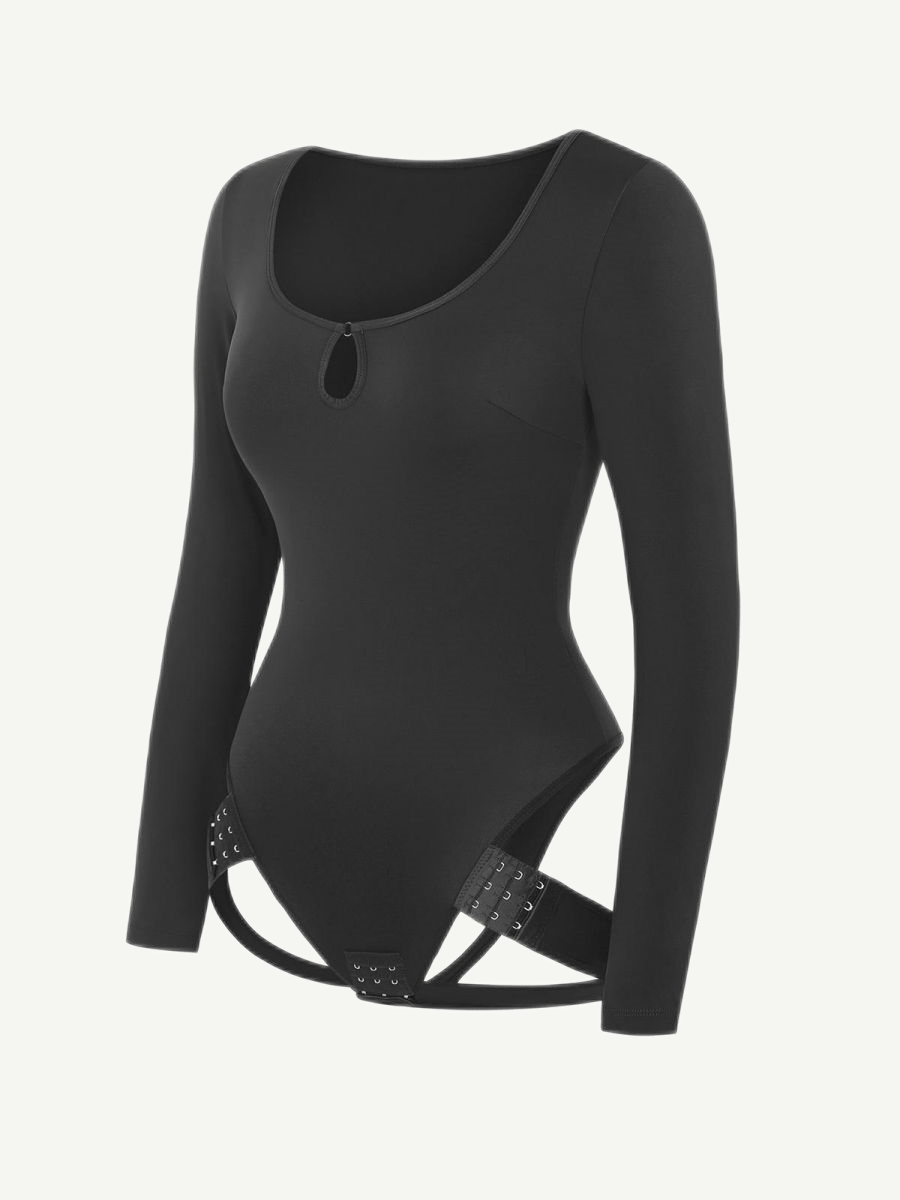 SCOOP NECK BUTT LIFTING BODYSUIT