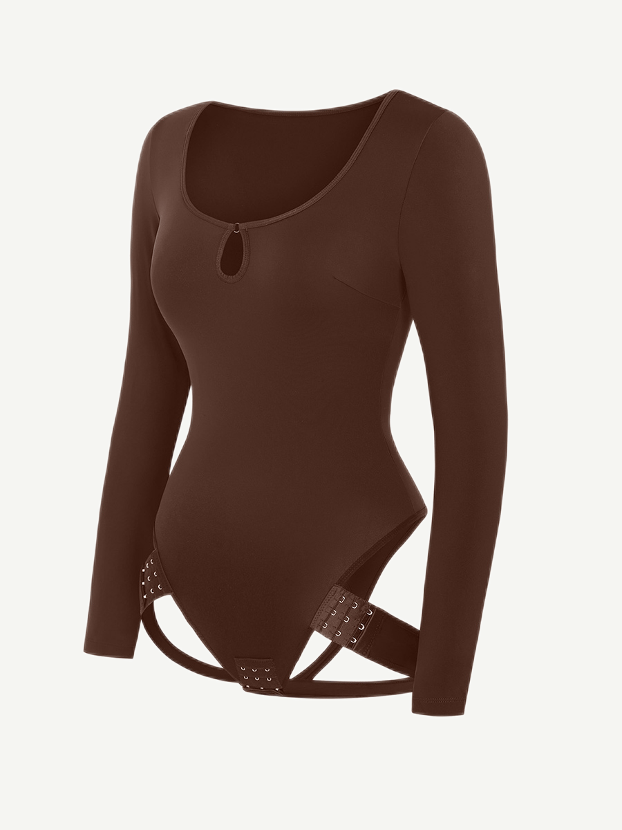 SCOOP NECK BUTT LIFTING BODYSUIT