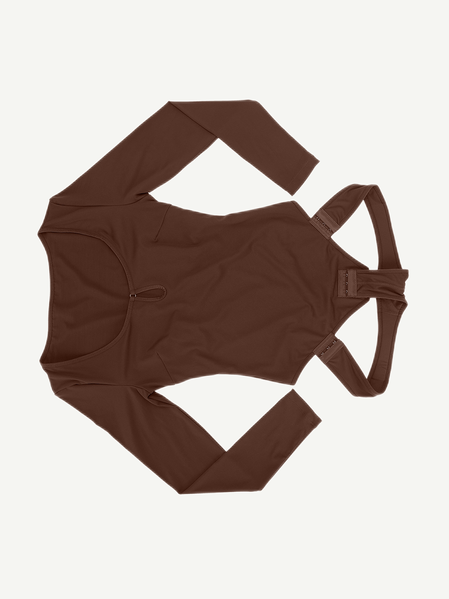 Scoop Neck Butt Lifting Bodysuit - Auxieswear