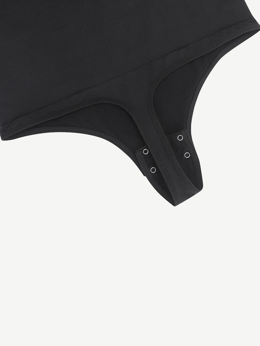 Diagonal Neck Long Sleeve waist Trimming Bodysuit