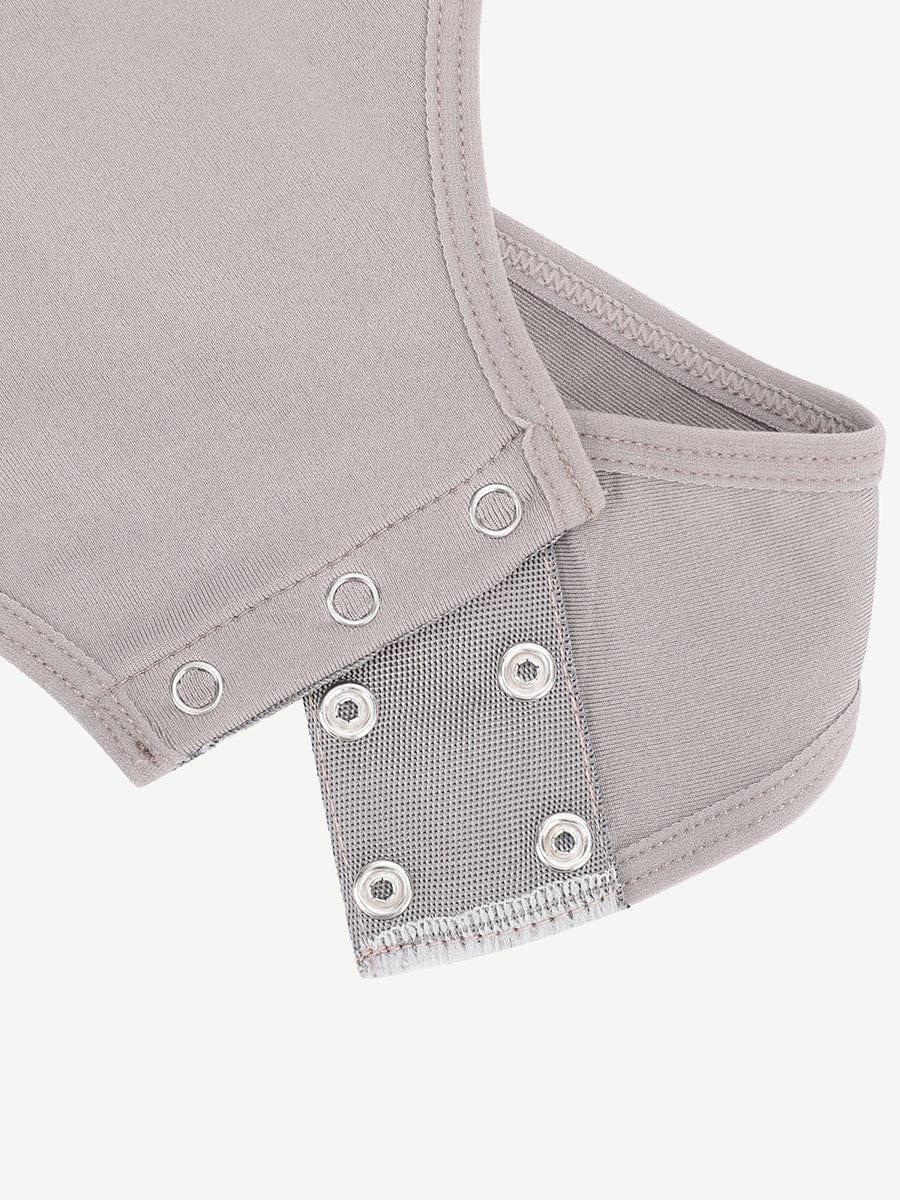 Turtle Neck Long Sleeve Thong Bodysuit - Auxieswear