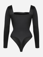 Square Neck Built in corset Sculpting Bodysuit