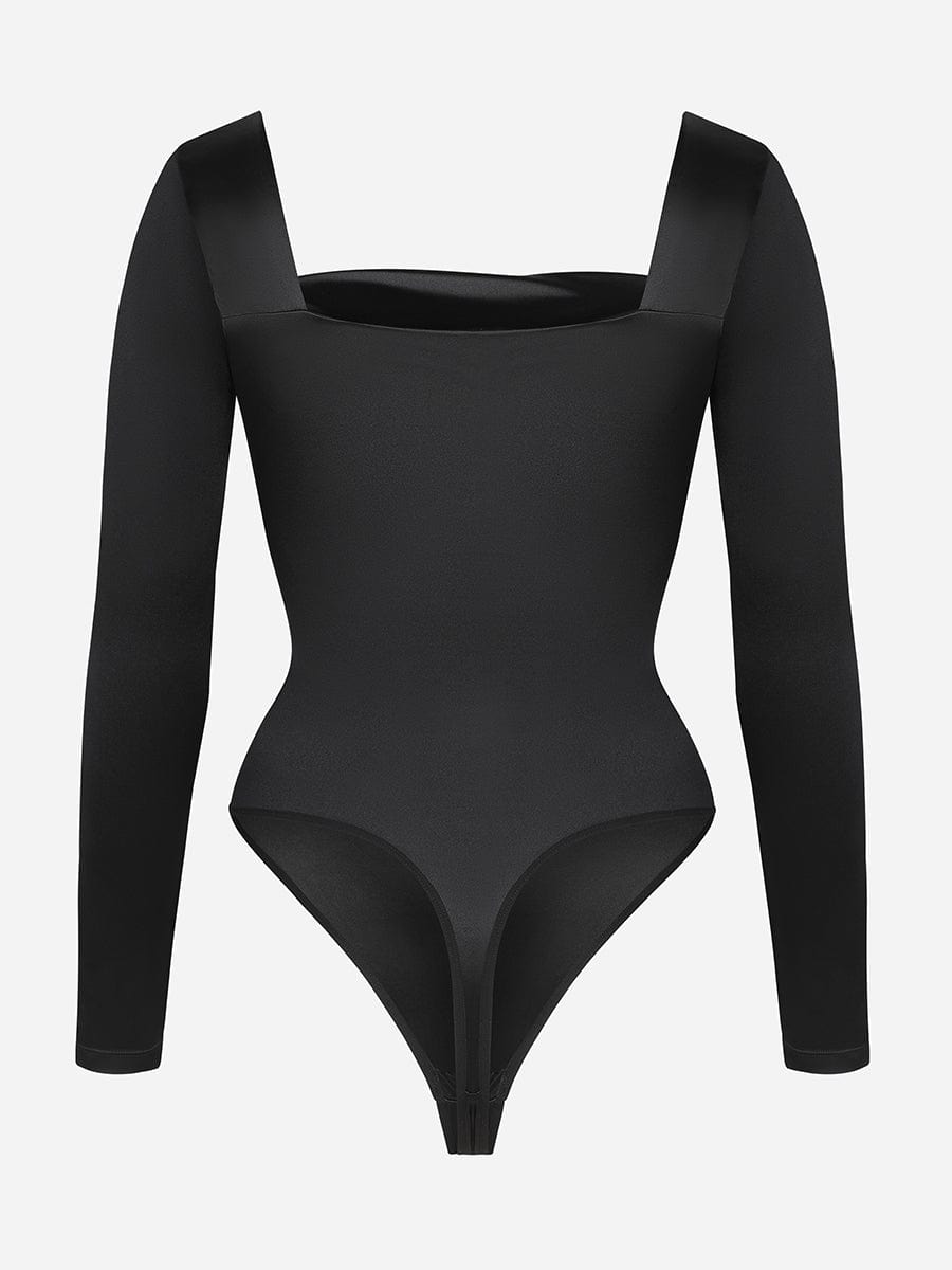 Square Neck Built in corset Sculpting Bodysuit