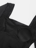 Square Neck Built in corset Sculpting Bodysuit