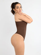 One-shoulder Waist and Abdomen Sculpt Bodysuit