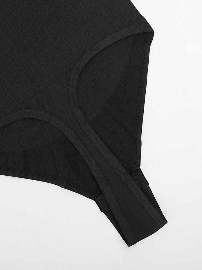 One-shoulder Waist and Abdomen Sculpt Bodysuit - Auxieswear