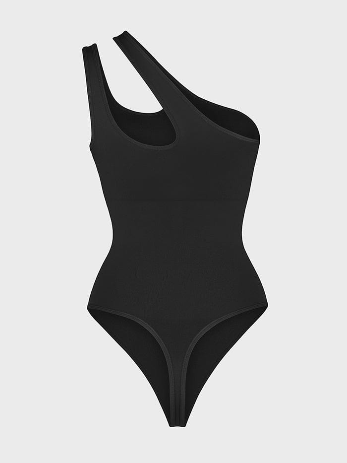 One-shoulder Waist and Abdomen Sculpt Bodysuit