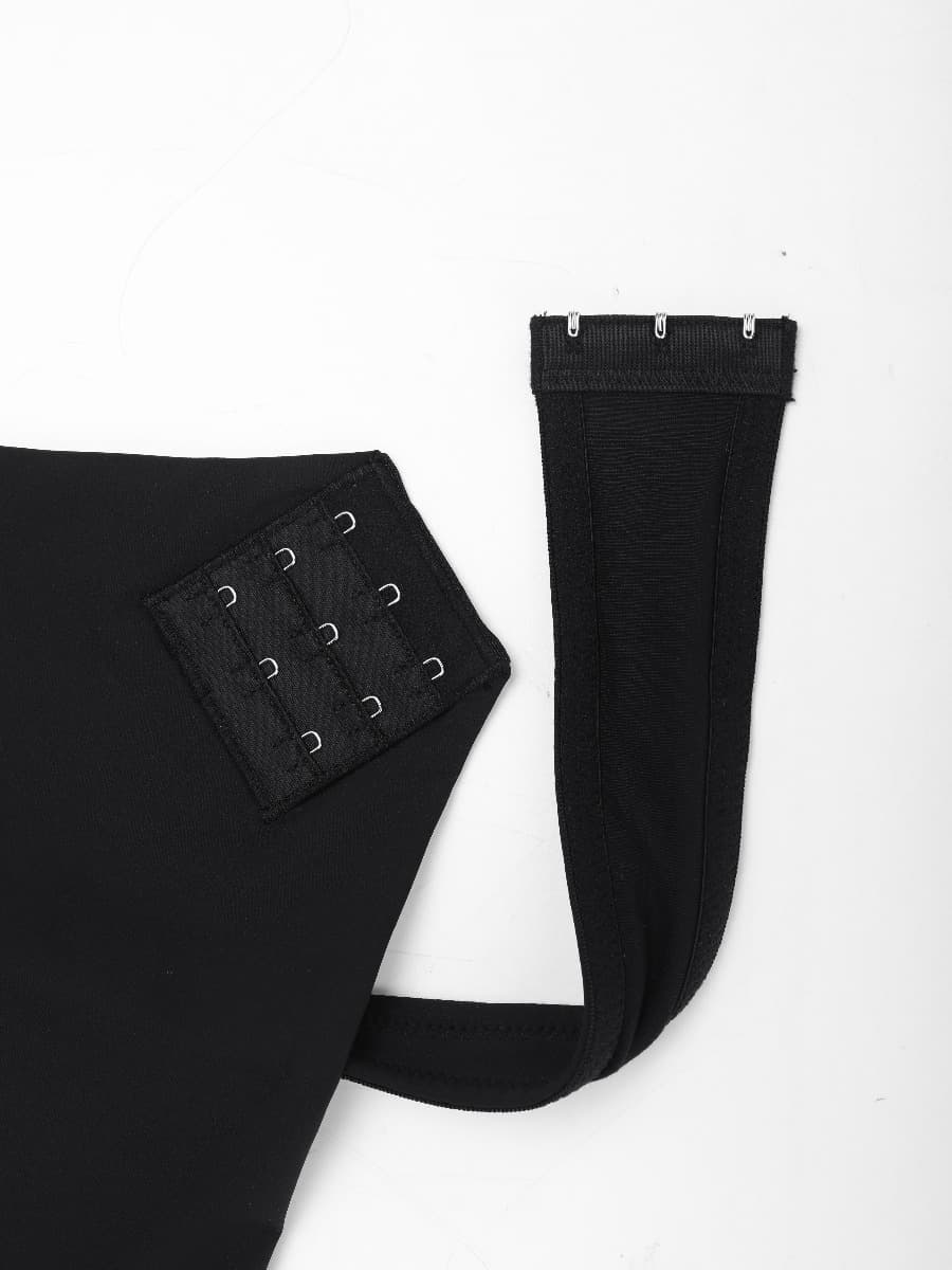 Low-Cut Backless Bodysuit with Snap Crotch
