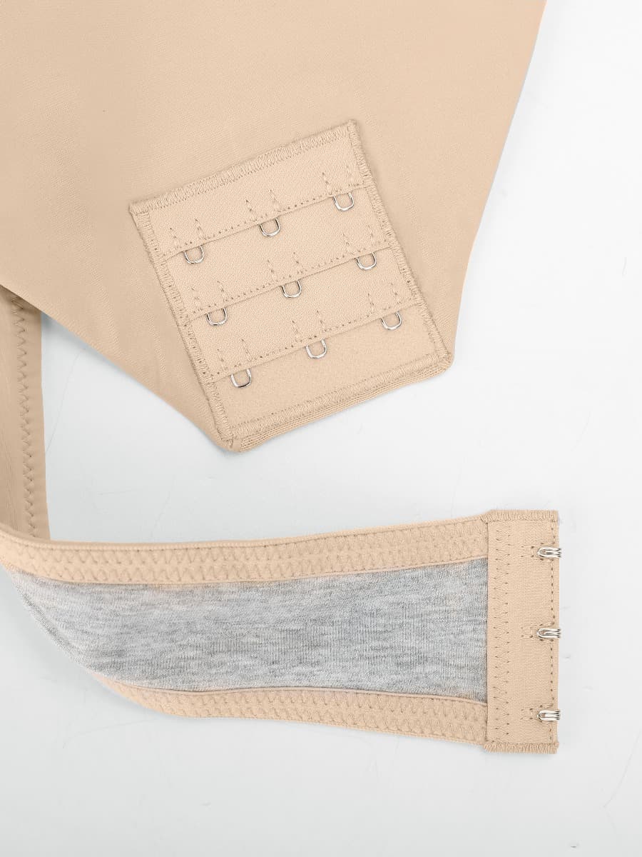 Low-Cut Backless Bodysuit with Snap Crotch