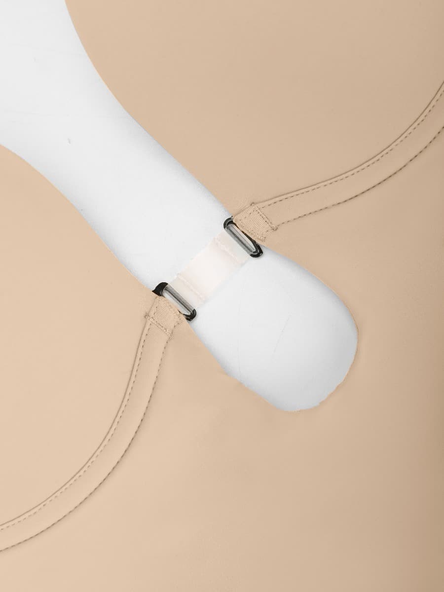 Low-Cut Backless Bodysuit with Snap Crotch