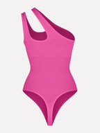 One-shoulder Waist and Abdomen Sculpt Bodysuit