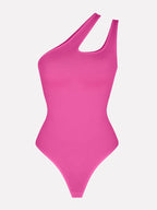 One-shoulder Waist and Abdomen Sculpt Bodysuit