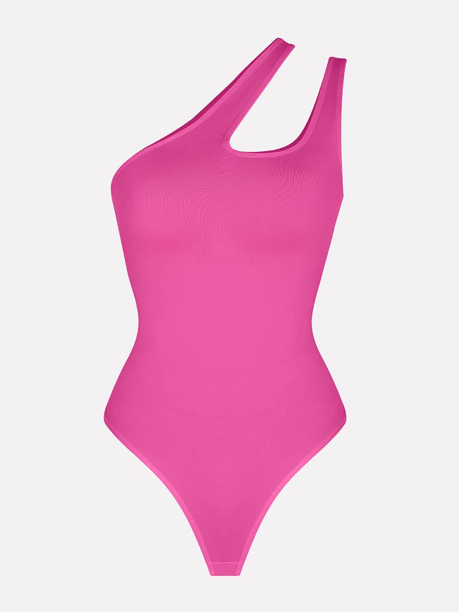 One-shoulder Waist and Abdomen Sculpt Bodysuit