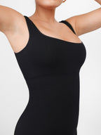 Retro Square Neck Seamless Sport Jumpsuit