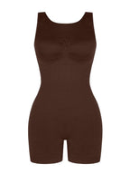 Round Neck U Back Shape Romper with Removable Cups