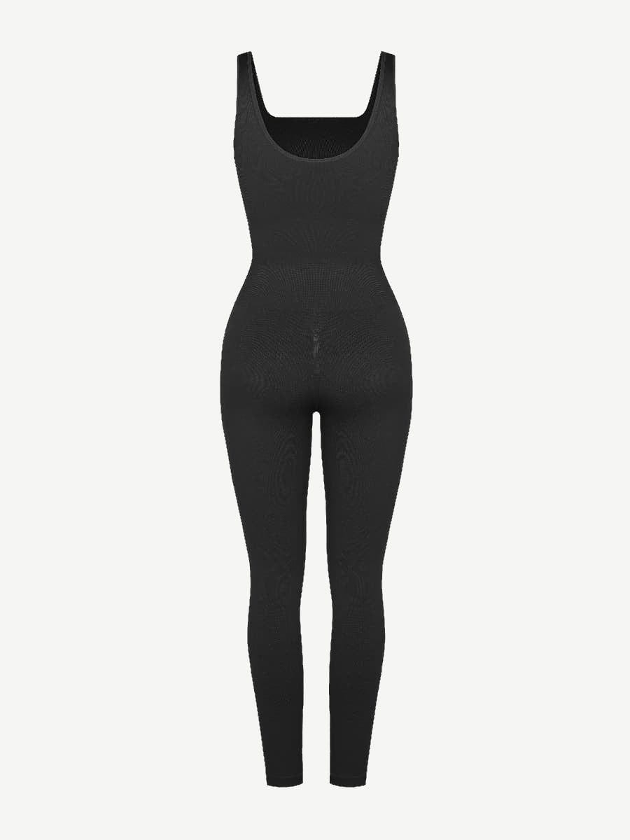 Square Neck U-Shaped Back Design Jumpsuit