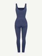 Square Neck U-Shaped Back Design Jumpsuit