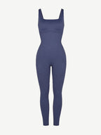 Square Neck U-Shaped Back Design Jumpsuit