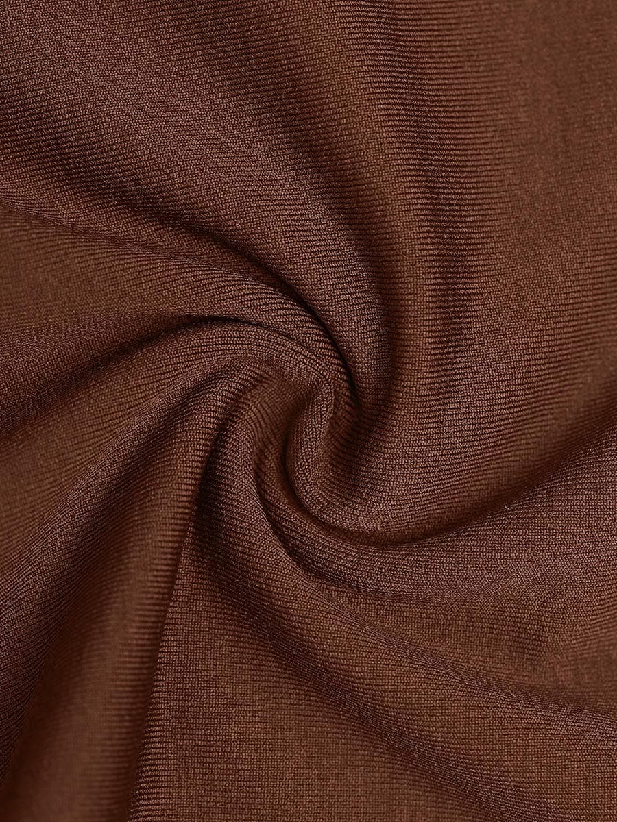 Retro Square Neck Waist Control Dress With Removable Bra Pads - Auxieswear