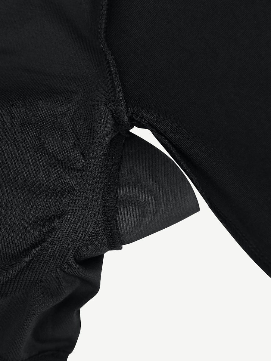 Retro Square Neck Waist Control Dress With Removable Bra Pads - Auxieswear