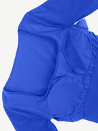 Retro Square Neck Waist Control Dress With Removable Bra Pads