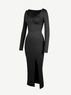 High Side Slit Bust & Tummy Shaping Dress
