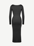High Side Slit Bust & Tummy Shaping Dress