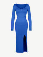 High Side Slit Bust & Tummy Shaping Dress