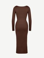 High Side Slit Bust & Tummy Shaping Dress