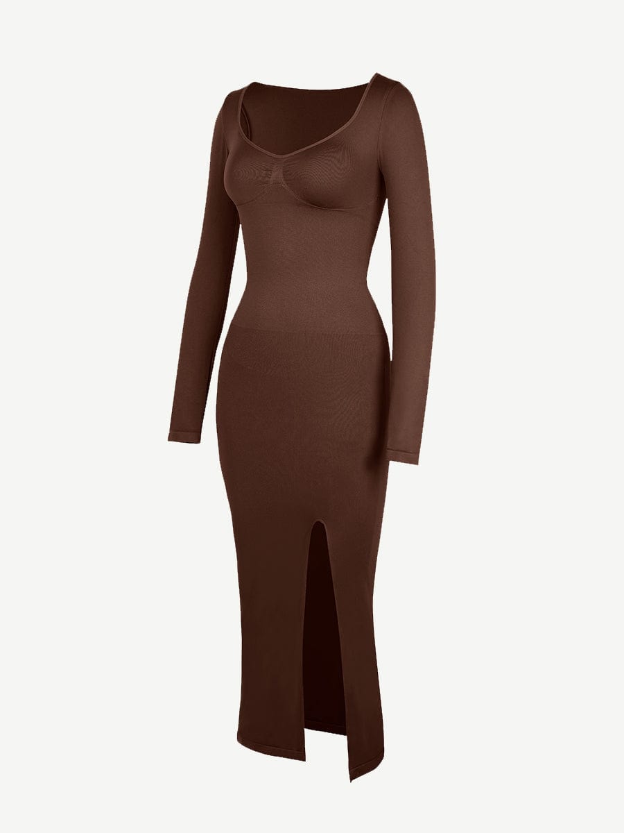 High Side Slit Bust & Tummy Shaping Dress