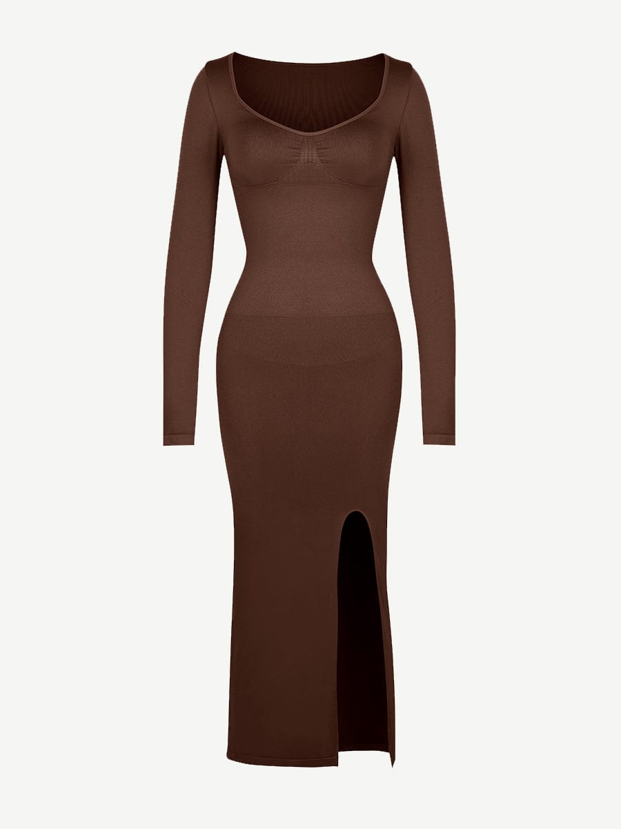 High Side Slit Bust & Tummy Shaping Dress