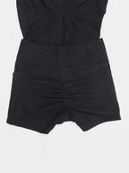Mid-Thigh Waist Control Dress with Built-In Shorts