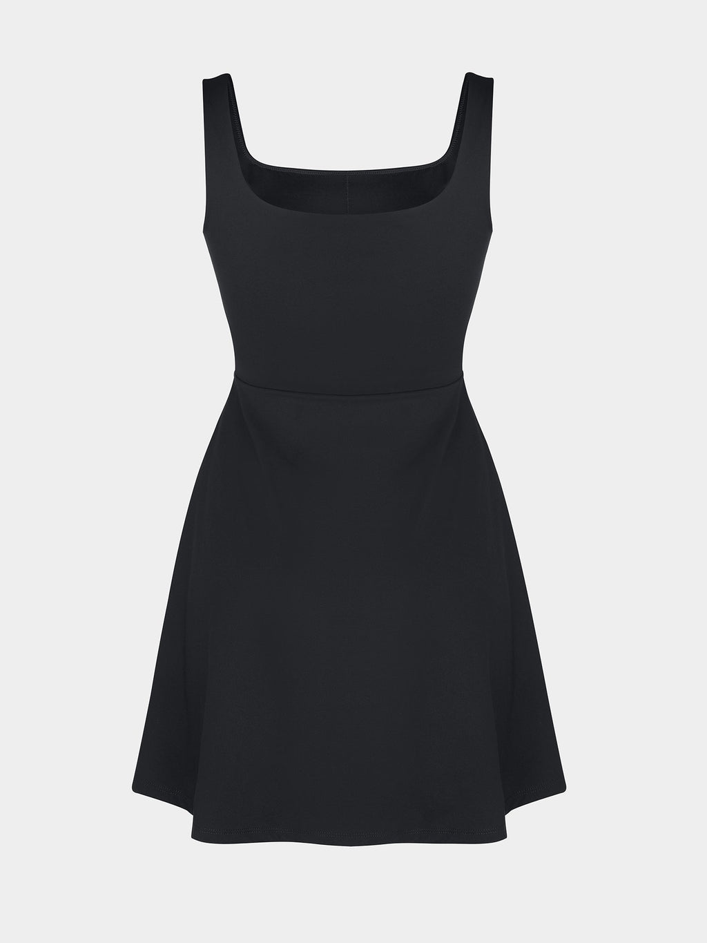 Mid-Thigh Waist Control Dress with Built-In Shorts - Auxieswear