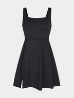 Mid-Thigh Waist Control Dress with Built-In Shorts