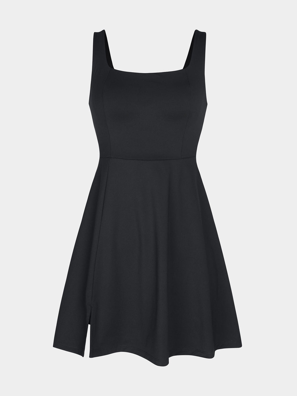 Mid-Thigh Waist Control Dress with Built-In Shorts - Auxieswear