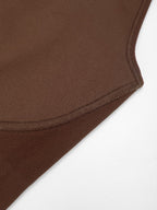 Square Neck U-Back Design Flared Jumpsuit