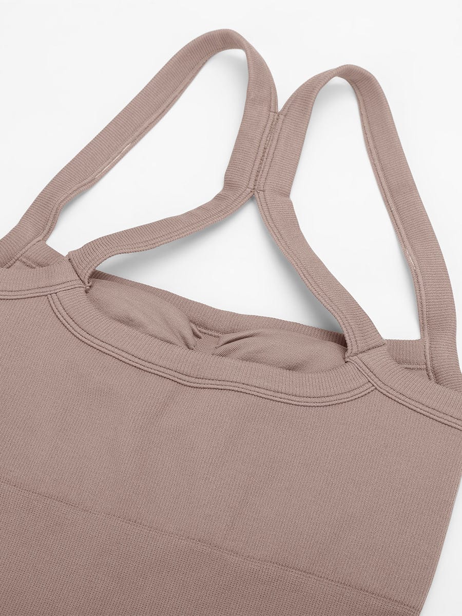 2 in 1 Waist & Tummy Control Bra-free Sports Jumpsuit - Auxieswear