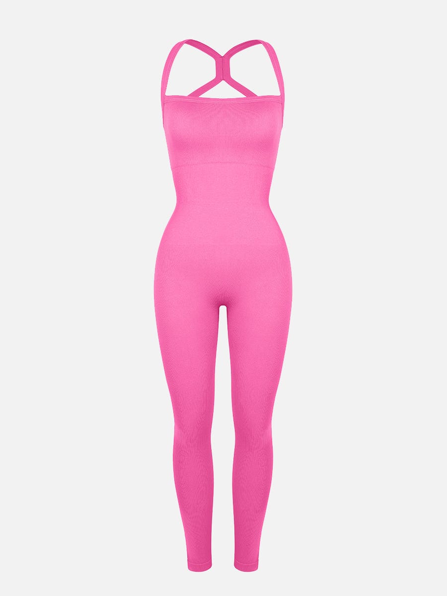 2 in 1 Waist & Tummy Control Bra-free Sports Jumpsuit
