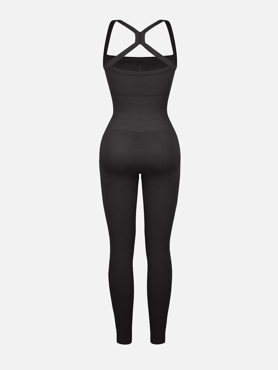 2 in 1 Waist & Tummy Control Bra-free Sports Jumpsuit