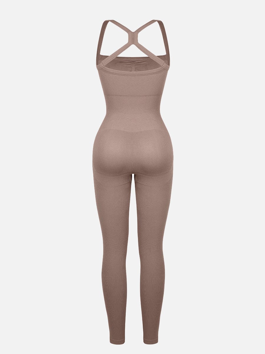 2 in 1 Waist & Tummy Control Bra-free Sports Jumpsuit