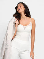 Sheer Mesh Tummy Control Bodysuit