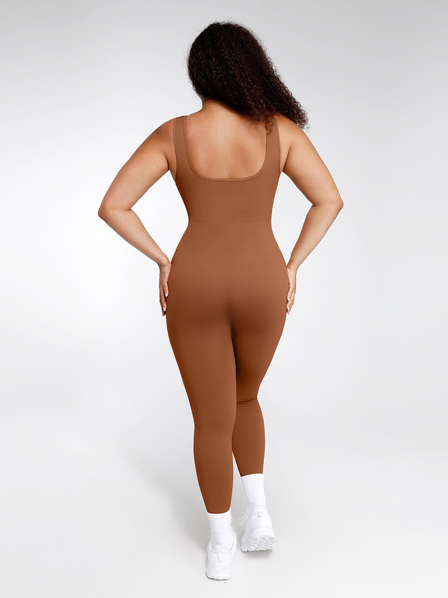 Back Lifting Abdominal Support Maternity Jumpsuit - Auxieswear