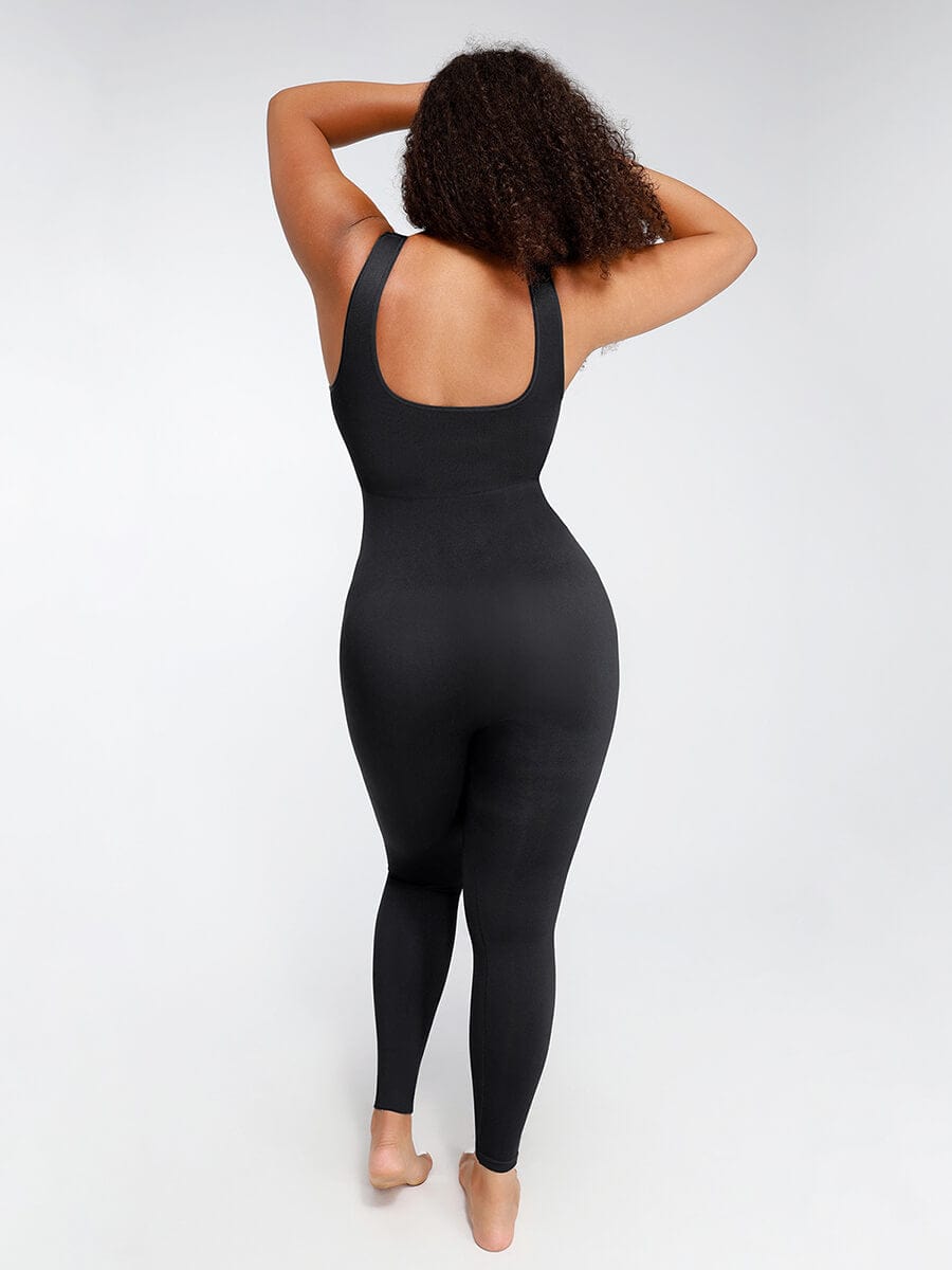 Back Lifting Abdominal Support Maternity Jumpsuit - Auxieswear