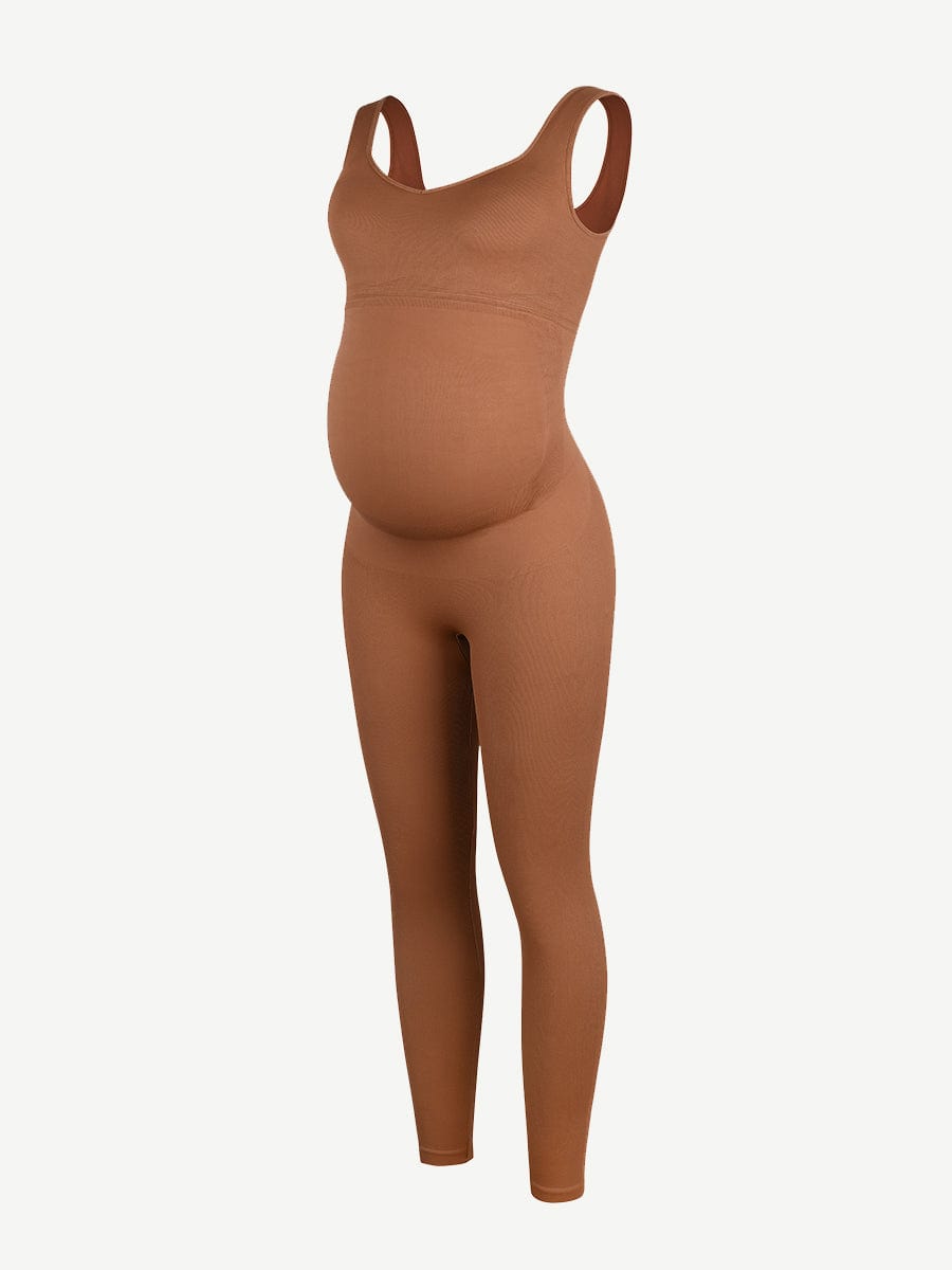 Back Lifting Abdominal Support Maternity Jumpsuit